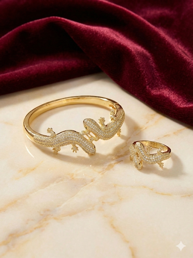 Lizard love bracelet