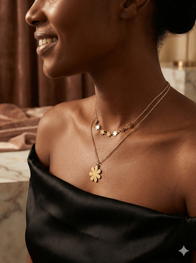 Golden Bloom Pendant