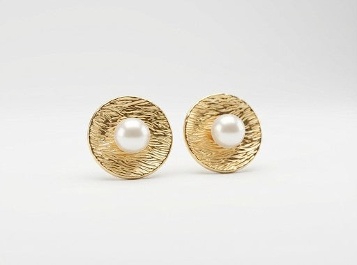 Ophelia Gold Curve Studs