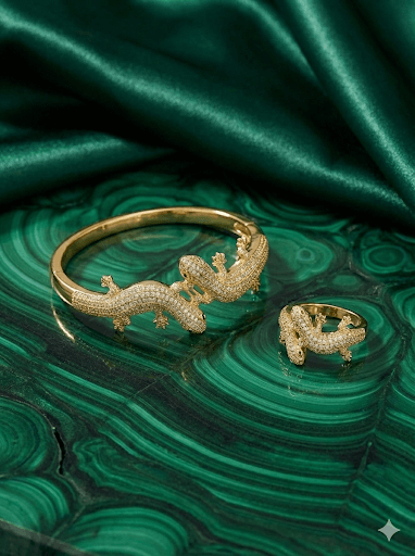 Lizard love  bracelet